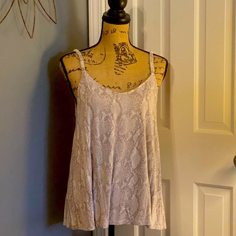 TORRID size 00 snakeskin cami-top with adjustable straps